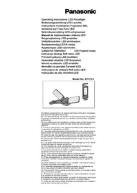 Notice PANASONIC EY37C3 Svetilka