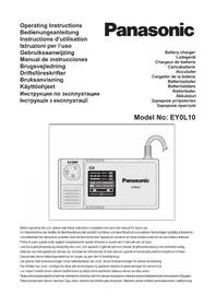 Notice PANASONIC EY0L10 Зарядний пристрій для батарейок