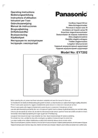 Notice PANASONIC EY7202 Schrauber