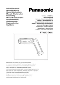 Notice PANASONIC EY503 Schrauber