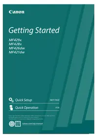 Notice CANON ISENSYS MF421DW Inprimagailu