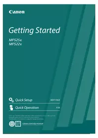 Notice CANON ISENSYS MF522X Inprimagailu