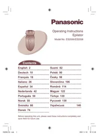 PANASONIC ES2058 - Epilátor