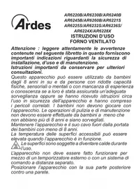 Notice ARDES AR6232S Elektromos sütő