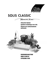 Solis Classic Magic Vac - Appareils à emballage sous vide