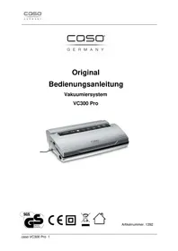 Notice CASO VC300 PRO Vacuum packaging machines