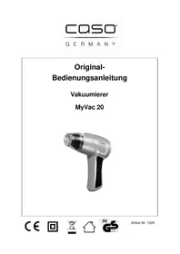 Notice CASO MYVAC 20 Vacuum packaging machines