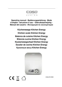 Notice CASO KITCHEN ENERGY Bilance da cucina