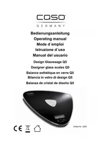 Notice CASO Q5 Bilance da cucina