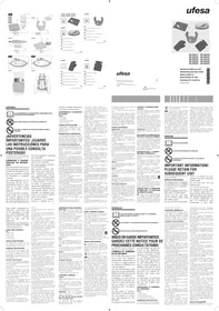 Notice UFESA AL5534 Couverture/coussin chauffant