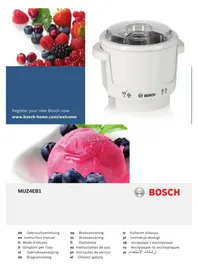 Notice BOSCH MUZ4EB1 Machine à glace