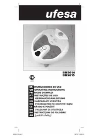 Notice UFESA BH5614 Bain de pieds