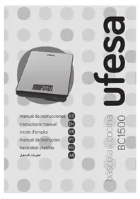 Notice UFESA BC1500 Balances de cuisine