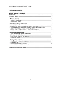 Notice Point of View MOBII 720 Tablette