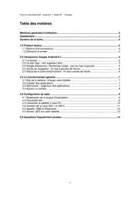 Notice Point of View MOBII 629 Tablette