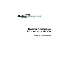 Notice Motion Computing M1300 Tablette