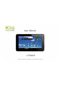 Notice CURTIS KLü LT7035H Tablette