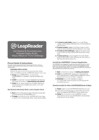Notice LEAPFROG LEAPREADER Tablette