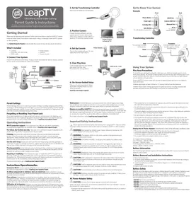 Notice LEAPFROG LEAPTV Tablette