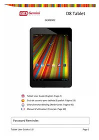 GEMINI D8 Tablet GEM8902 - Tablet