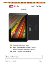 D10 Tablet GEM1000 GEMINI