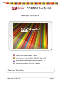 GD8 Pro Tablet GEMQ7851BK GEMINI