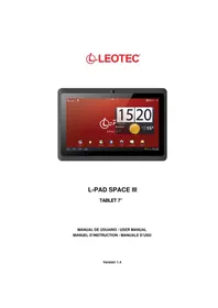 Notice Leotec LPAD SPACE III LETAB703 Tablette