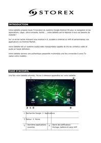Notice STOREX EZEE TAB 708 Tablette