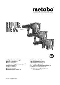 Notice METABO MHEV 11 BL Martello