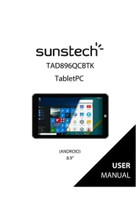 Notice Sunstech TAD 896 QCBTK Tableta