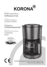 Notice KORONA 10340 Koffiemachine