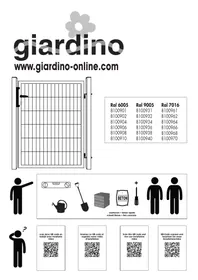 Notice Giardino 8100966 Portail de jardin