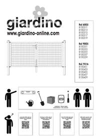 Notice Giardino 8100453 Clôture