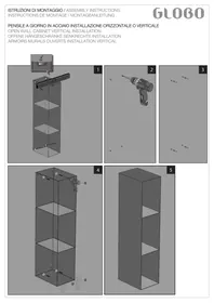 Notice Globo E1570BO Meuble de rangement mural