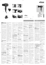 Notice UFESA SC8378 Sèche cheveux