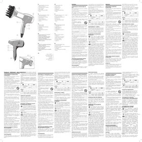 Notice UFESA SC8336 Sèche cheveux