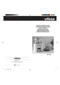 Notice UFESA EX7634 Entsafter