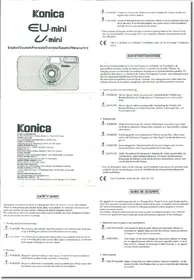 Notice KONICA MINOLTA EU MINI Appareil photo