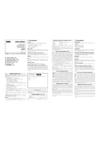 Notice KORG VOLCA NUBASS Synthétiseur