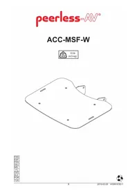 Notice Peerless-AV ACCMSFW Multimédia carts