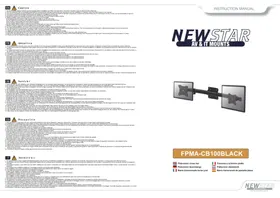 Notice Newstar FPMACB100BLACK Support écran plat