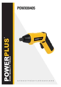 Notice PowerPlus POWX00405 Visseuse