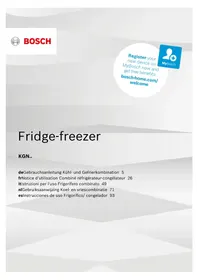 Notice BOSCH KGN39VI3B Réfrigérateur-congélateur