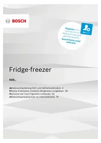 Notice BOSCH KGE366I4A Réfrigérateur-congélateur