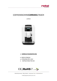 Notice ROTEL U2763CH Machine à café