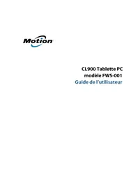 Notice Motion Computing CL900 Tablette