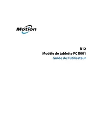 Notice Motion Computing R12 Tablette