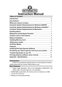 Notice EASYPIX OCTONAUTS Appareil photo