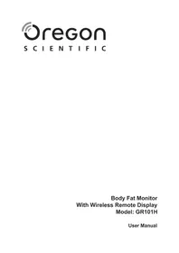 Notice OREGON SCIENTIFIC GR101H Montre connectée sportive