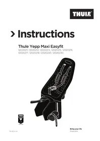 Notice THULE YEPP MAXI EASYFIT Siège vélo enfant